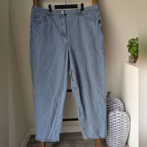 LTS Women's High Rise Light Blue Jeans - Size 18